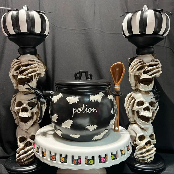 Rae Dunn Other - Rae Dunn Halloween 2024 Artisan Collection Ceramic Potion Cauldron Canister